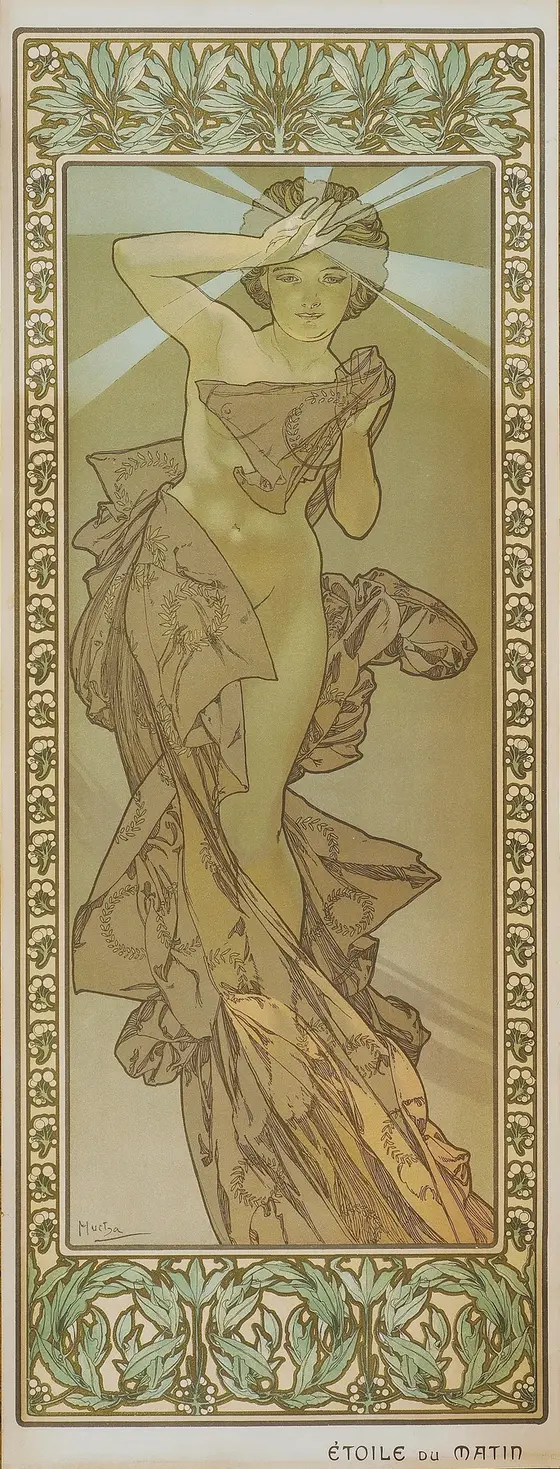 Etoile Du Soir by Alphonse Mucha