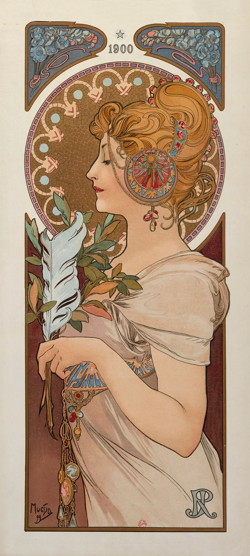 La Plume by Alphonse Mucha